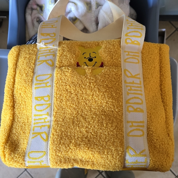 Loungefly Yellow Winnie the Pooh Fuzzy Bag - Picture 7 of 7